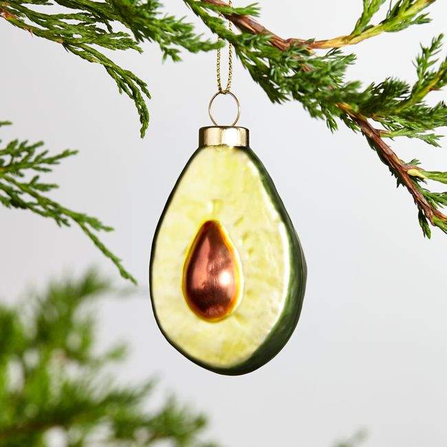 Crate & Barrel Avocado Ornament
