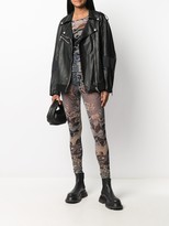 Thumbnail for your product : Koché Oversized Panelled Biker Jacket
