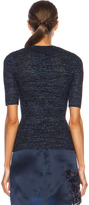 Thumbnail for your product : Yigal Azrouel Metallic Waffle Cotton-Blend Top
