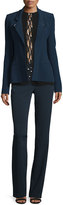 Thumbnail for your product : Thierry Mugler Flat-Front Flare-Leg Pants, Navy