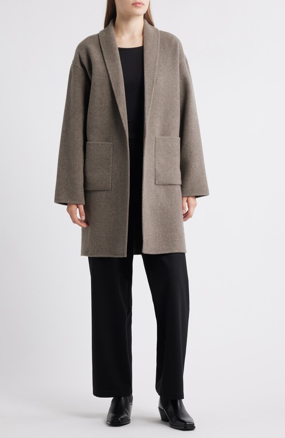 eileen fisher shawl collar