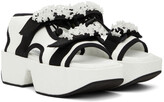 Thumbnail for your product : Cecilie Bahnsen White & Black May Platform Sandals