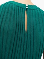 Thumbnail for your product : Missoni Pleated Lurex-knit Dress - Light Green