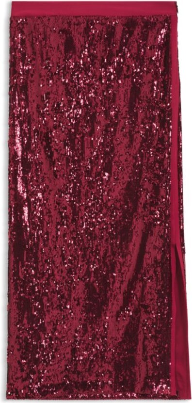 HUGO BOSS Sequin-embellished skirt with lustrous inserts