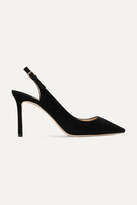 Thumbnail for your product : Jimmy Choo Erin 85 Suede Slingback Pumps