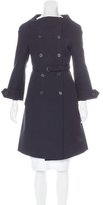 Thumbnail for your product : Prada Wool Double-Breasted Coat