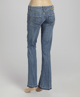 Thumbnail for your product : Sele Blue Embroidered Straight-Leg Jeans