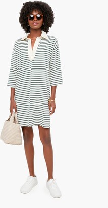 Tuckernuck Green Stripe Ashton Knit Polo Dress