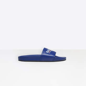 Balenciaga Flat sandal with logo on the strap