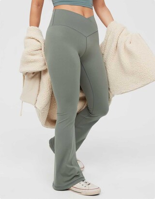 aerie OFFLINE By Real Me High Waisted Crossover Flare Legging - ShopStyle