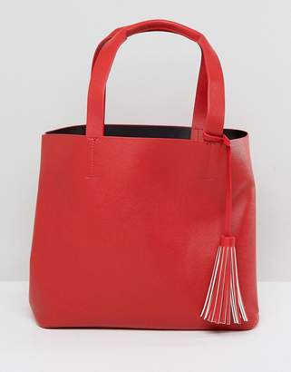 Pieces Shopper Bag With Tassle