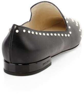 Jimmy Choo Jaida Studded Leather Loafers