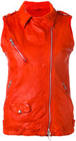 Thumbnail for your product : Giorgio Brato sleeveless biker jacket