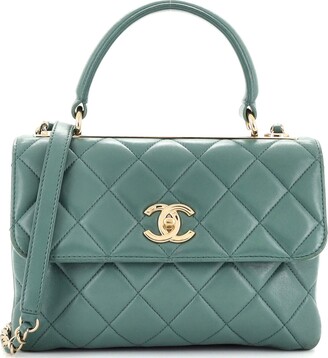 Chanel Trendy CC Top Handle Bag Quilted Lambskin Small - ShopStyle