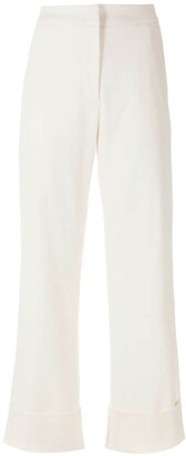 high waisted flared trousers uk