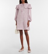 Thumbnail for your product : Simone Rocha Floral jacquard ruffled minidress