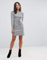Thumbnail for your product : Miss Selfridge Checked Corset Detail Dress