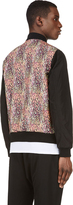 Thumbnail for your product : Miharayasuhiro Coral & Purple Feather Print Bomber Jacket