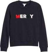 Thumbnail for your product : 1901 Merry Graphic Sweatshirt