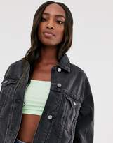 Thumbnail for your product : ASOS Tall Design Tall Denim Girlfriend Jacket In Washed Black