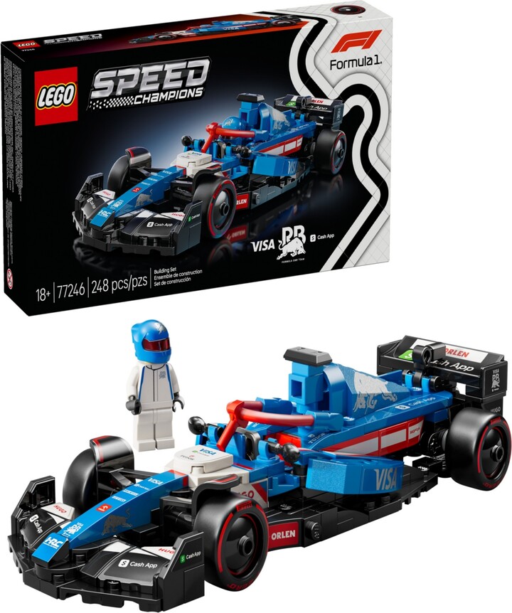 Lego Speed Champions Visa Cash App Rb Vcarb 01 F1 Race Car Model Kit 77246