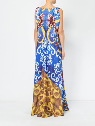 Afroditi Hera multi-pattern column gown