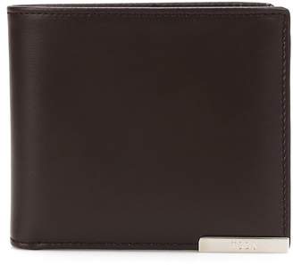 Tod's Logo Plaque Leather Wallet