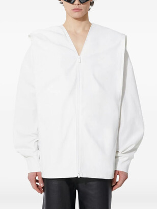 A. A. Spectrum Off-White Down Croppuff Jacket - ShopStyle