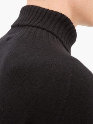 Margaret Howell Ribbed Roll-neck Merino-blend Sweater - Mens - Black