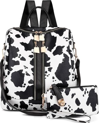 NICOLE & DORIS Women's Fashion Backpacks Leopard Rucksack Bag PU