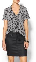 Thumbnail for your product : Monrow Oversized Leopard V-Neck