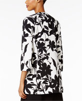 Thumbnail for your product : Kasper Floral-Print Topper Jacket