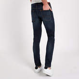 Thumbnail for your product : River Island Lee blue slim fit tapered Luke jeans