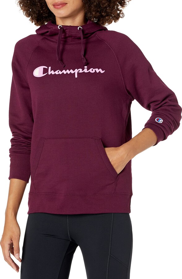 champion boxy high neck sweatshirt in red