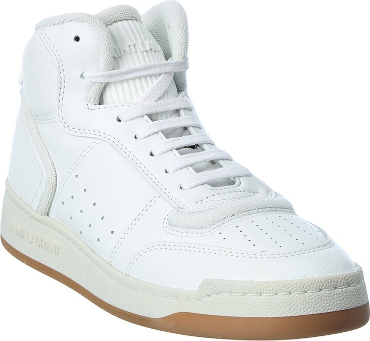 Saint Laurent Sl/80 Leather High-Top Sneaker - ShopStyle