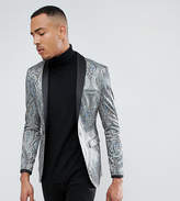 Thumbnail for your product : ASOS Tall Super Skinny Blazer With Paisley Print