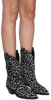 Thumbnail for your product : Dolce & Gabbana 40MM LEOPARD FLOCKED LUREX COWBOY BOOTS