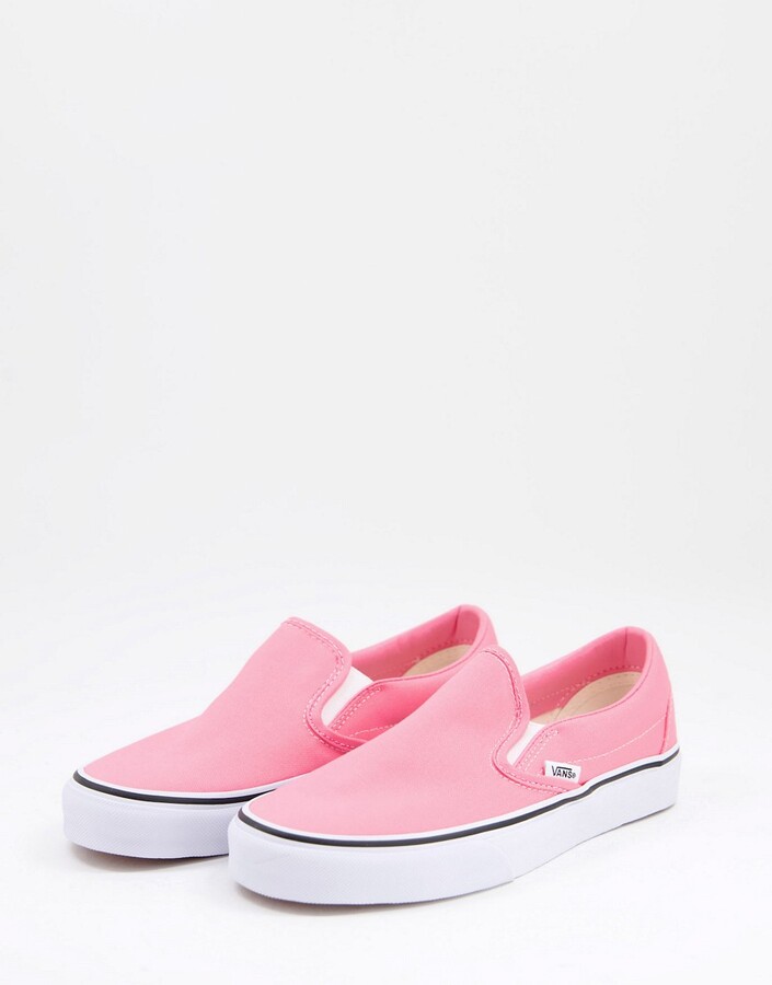Vans UA Classic Slip on sneakers in pink - ShopStyle