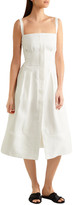 Thumbnail for your product : CASASOLA Linen-blend Midi Dress
