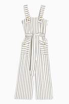Thumbnail for your product : Topshop Ivory Stripe Pinafore Jumpsuit
