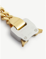 Thumbnail for your product : Alyx Rollercoaster-buckle brass and acrylic bracelet