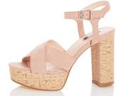 Thumbnail for your product : Quiz Blush Cross Strap High Heels