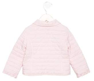 Il Gufo Girls' Quilted Double-Breasted Coat pink Girls' Quilted Double-Breasted Coat