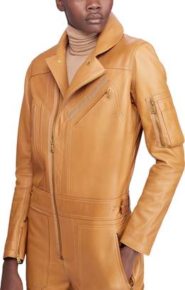 Ralph Lauren Pancho Leather Flight Suit