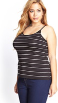Thumbnail for your product : Forever 21 FOREVER 21+ Plus Size Striped Scoop Neck Cami