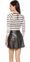 Thumbnail for your product : Maison Scotch Striped Long Sleeve Sweater