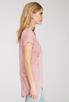 Thumbnail for your product : Forever 21 Contemporary Embroidered Mesh Slub Knit Top