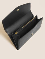 Thumbnail for your product : Marks and Spencer Leather Croc Effect Large Foldover Purse