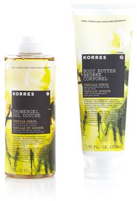 Korres Vanilla Guava Shower Gel and Body Butter Duo