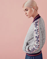Thumbnail for your product : Ted Baker Geo-floral print bomber jacket
